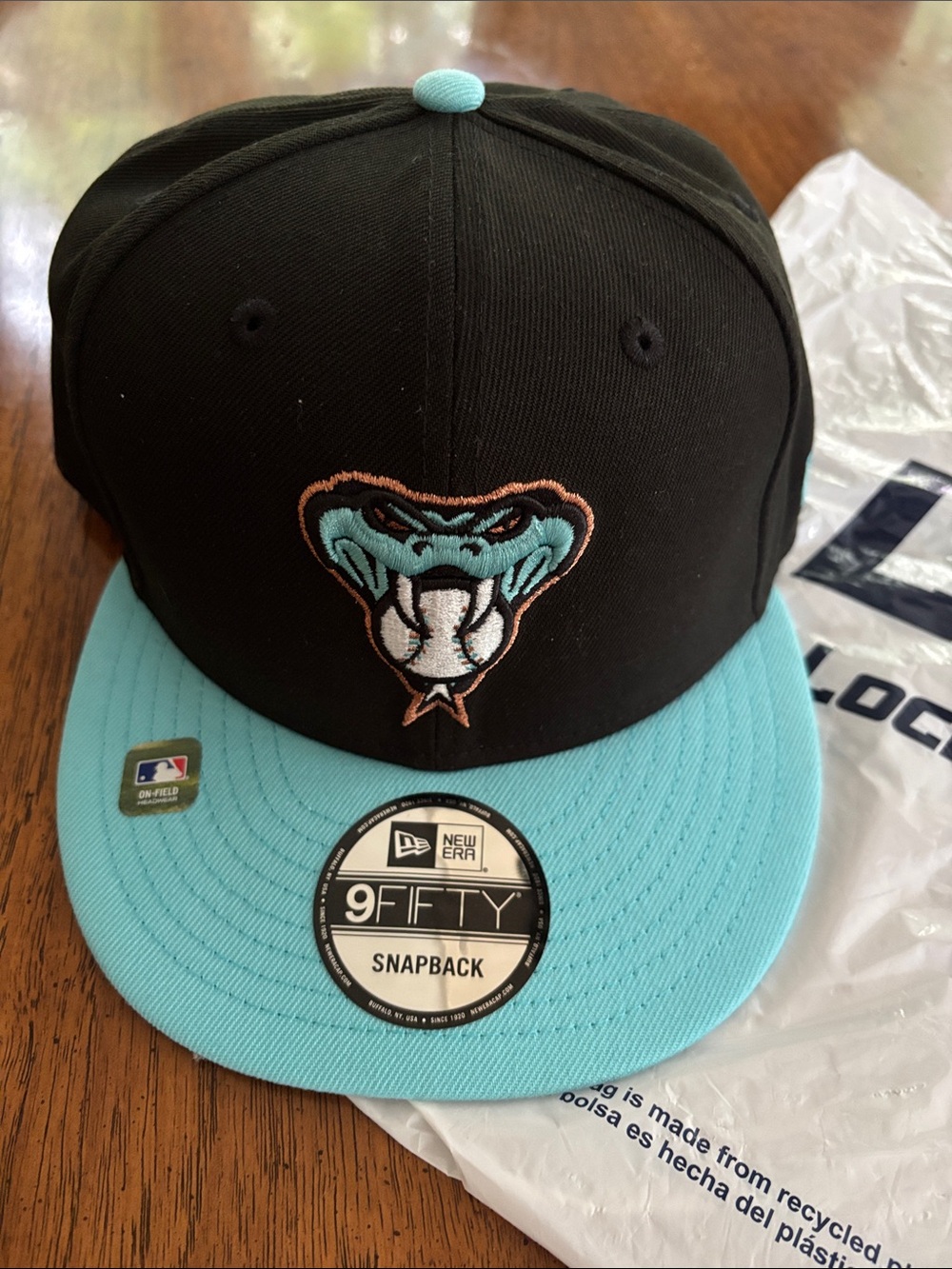 NWT New Era ARIZONA DIAMONDBACKS Snake Patch Snapback Hat